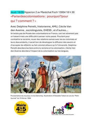 Hyperion 18 septembre 25 Parler des colonisations